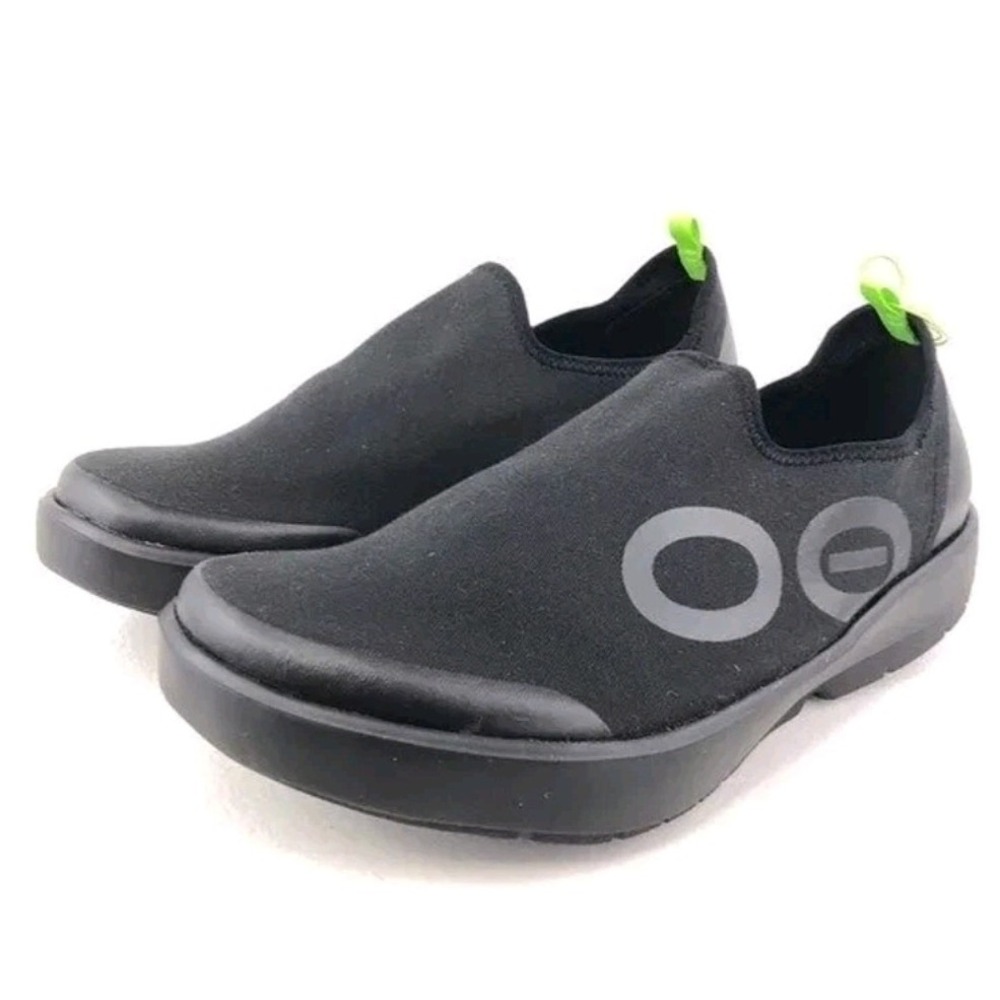 Oofos OOmg Low Black Slip On Recovery Shoes Womens 11 EU 42 08012023-16